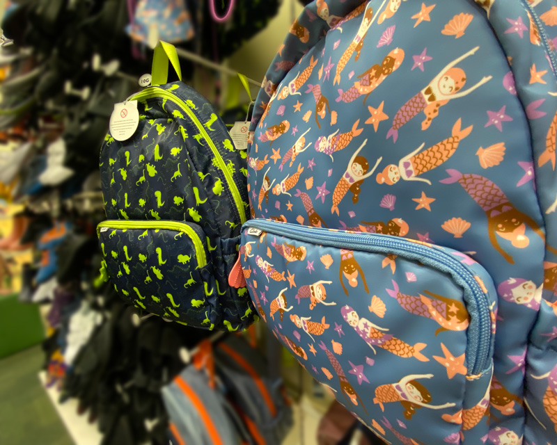 Fun print backpacks from Clarks