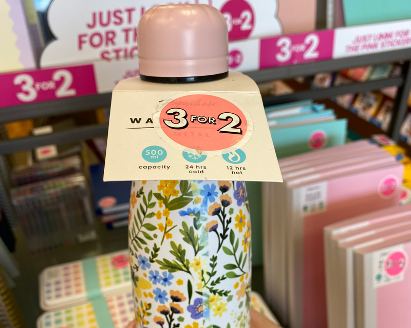 Floral thermal water bottle from Paperchase