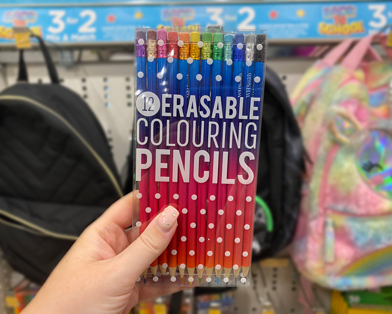 WHSmith Erasable Colouring Pencils